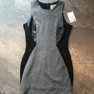 Gray and Black Pink Martini Dress